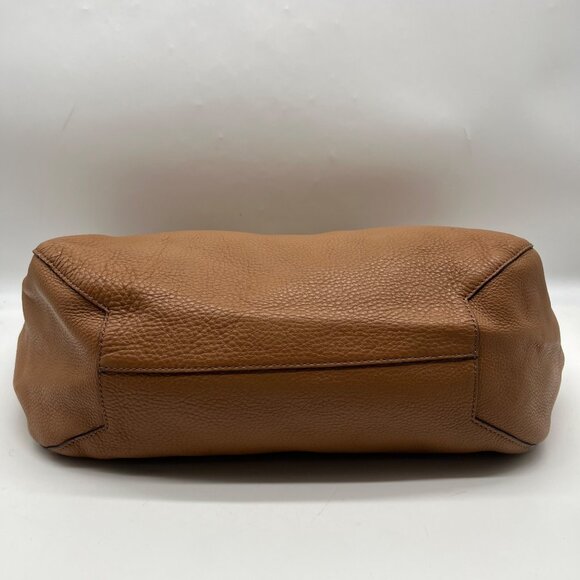 Michael Kors Camel Pebbled Leather Mae Reversible Tote Bag - Picture 5 of 11